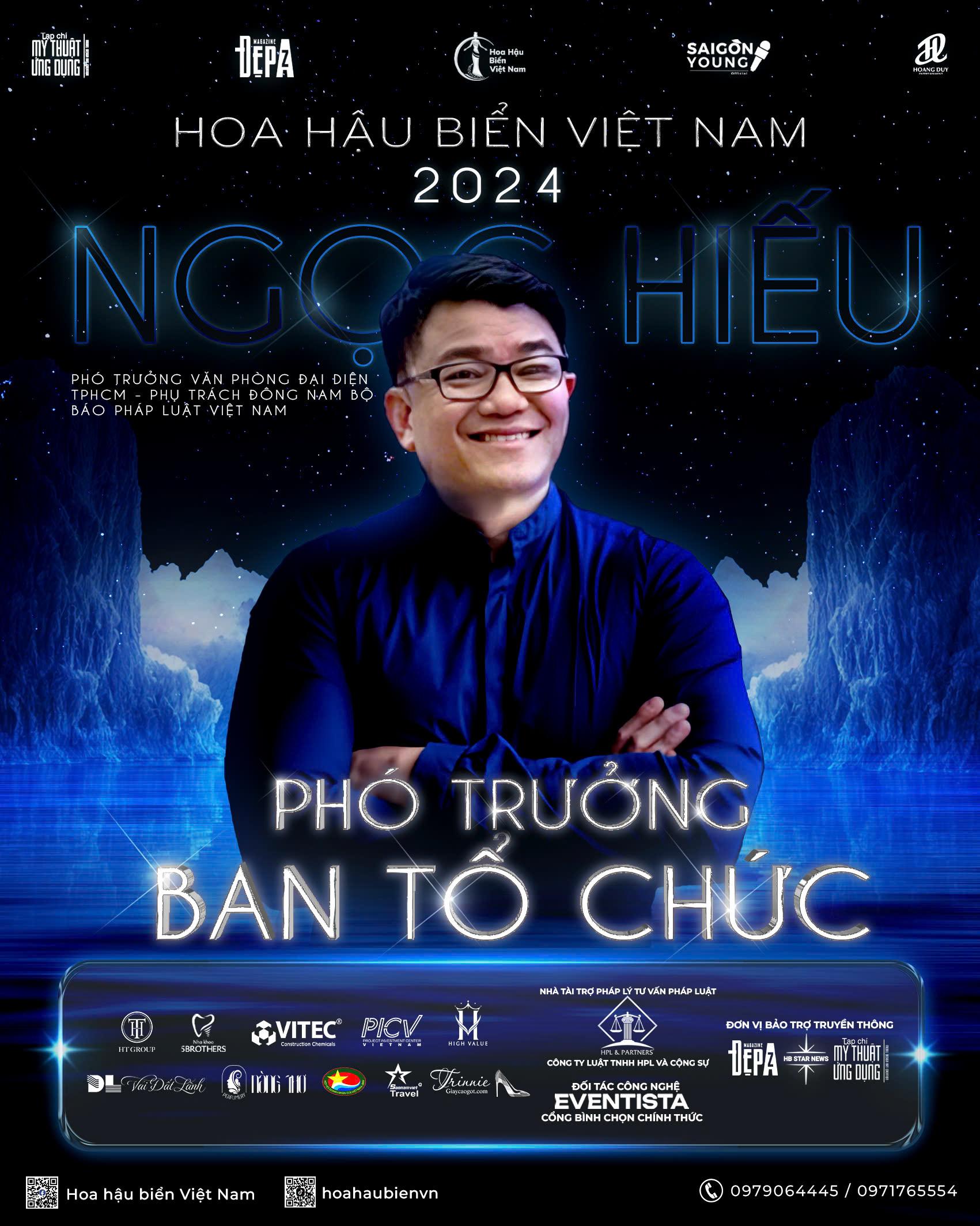 Nhà báo Huỳnh Ngọc Hiếu nhận lời mời làm Phó trưởng ban tổ chức cuộc thi Hoa hậu Biển Việt Nam 2024