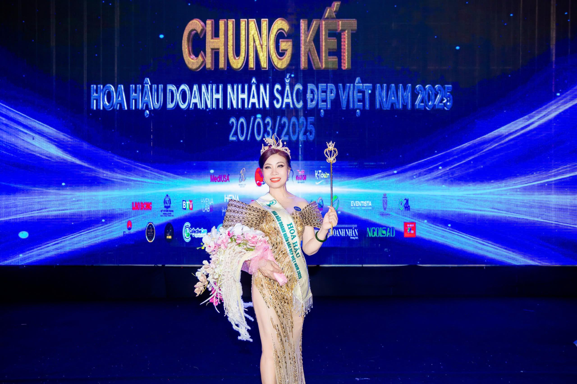 Người đẹp đến từ Hồ Chí Minh Nguyễn Thị Đơn xuất sắc trở thành Hoa hậu Doanh nhân Sắc đẹp Việt Nam 2025