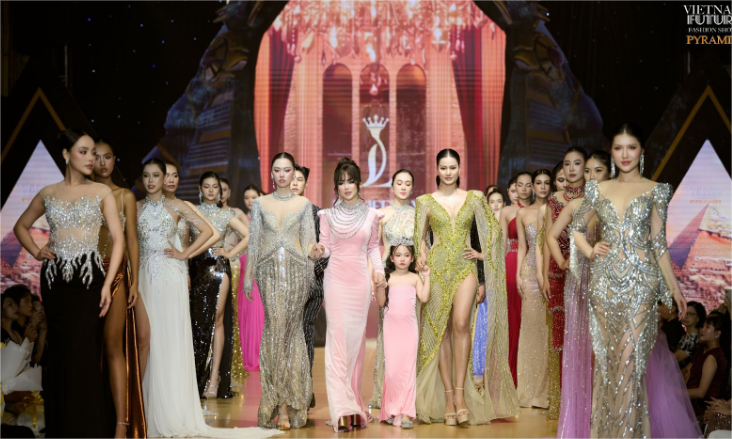 NTK Jennifer Ly khuấy đảo sàn diễn Vietnam Future Fashion Show 2025 với bộ sưu tập “Gold In The Sand”