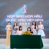 Công ty TNHH Thương mại May mặc Hoàng Quân nhà tài trợ trang phục áo dài và bikini tại cuộc thi Hoa hậu Quốc dân Việt Nam 2025