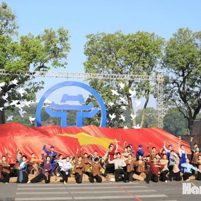 Hùng tráng 'Ngày hội văn hóa vì hòa bình' chào mừng 70 năm Ngày Giải phóng Thủ đô