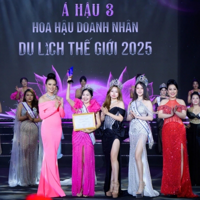 Lâm Hoài Thu Thủy – Nữ doanh nhân từ TP.HCM giành danh hiệu Á hậu 3 tại Hoa hậu Doanh nhân Du lịch Thế giới 2025