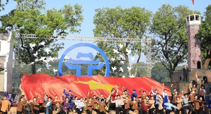 Hùng tráng 'Ngày hội văn hóa vì hòa bình' chào mừng 70 năm Ngày Giải phóng Thủ đô