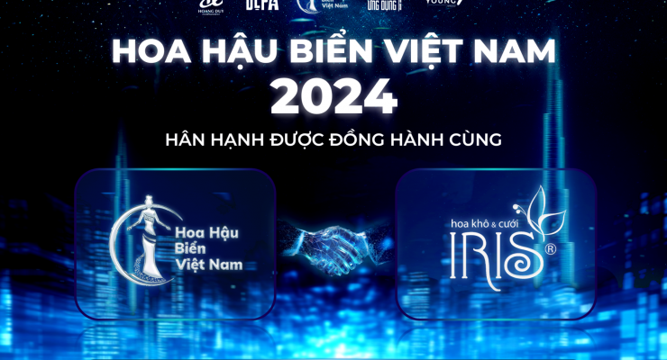 Hoa hậu Biển Việt Nam 2024 công bố nhà tài trợ hoa đăng quang tại Hoa hậu Biển Việt Nam 2024 - Hoa Khô Iris