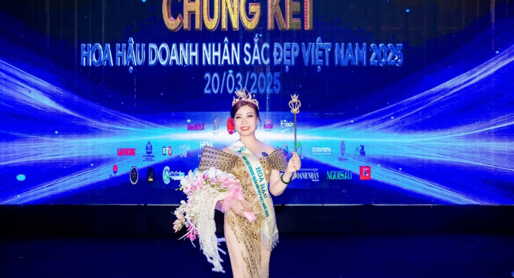Người đẹp đến từ Hồ Chí Minh Nguyễn Thị Đơn xuất sắc trở thành Hoa hậu Doanh nhân Sắc đẹp Việt Nam 2025