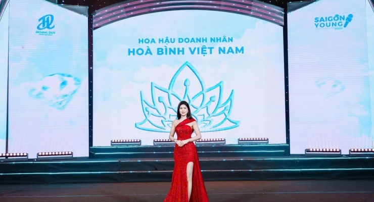 Hoa hậu Lê Liệu -  Phó Chủ tịch cuộc thi Hoa hậu Doanh nhân Hòa bình Việt Nam 2025